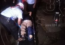 Motociclista resulta lesionado en accidente de tránsito