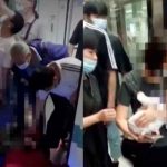 Un bebé es rescatado después de caer en las vías de un tren en China China, Wuhan, vías de metro, bebé