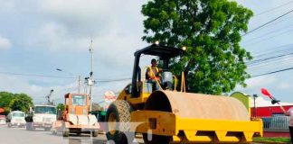 Nicaragua, chinandega, obras de ampliación, carriles,
