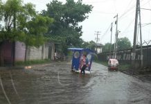 Aguacero en Chinandega deja calles inundadas