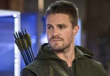 cine, stephen amell, arrow, esposa, discusion,