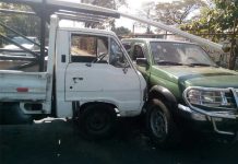 Managua: Pegan encontronazo camioneta y camioncito