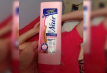 Confunde shampoo con crema para depilar y se queda calva