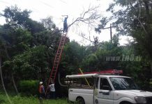Cortocircuito deja temporalmente sin luz a Somoto