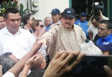 Presidente Daniel presente en honras fúnebres de René Núñez