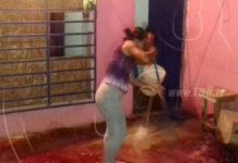 Charco de sangre tras brutal asesinato en Managua