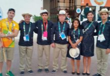 Delegación Nica en el Maracaná
