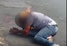 En Video: quemaron vivo a delincuente