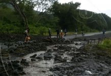 Se registra deslave en el volcán Concepción