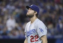 Dodgers colocan a Kershaw en lista de lesionados