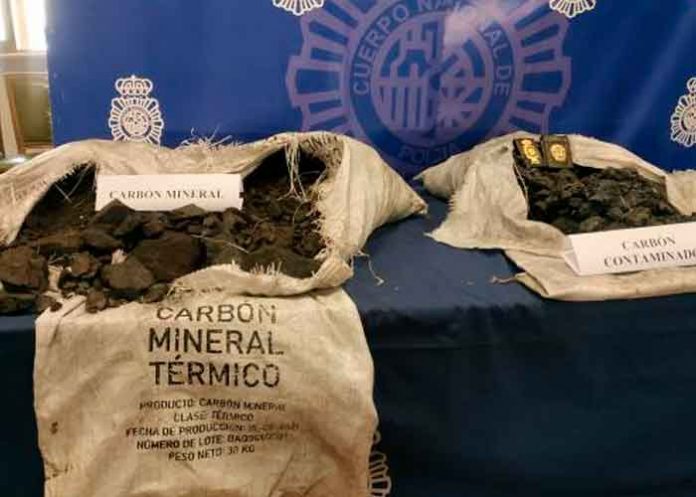 espana, portugal, incautacion, cocaina, camuflaje, carbon vegetal,