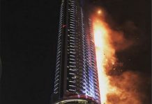 Edificio en Dubái se prende en llamas