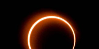 eclipse, América del Norte, NASA, anillo de fuego,
