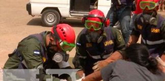 nicaragua, managua, Sinapred, ejercicio de multiamenazas,