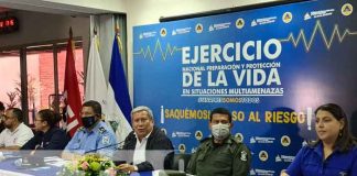 nicaragua, ejercicio, proteccion de la vida, multiamenazas, sinapred,