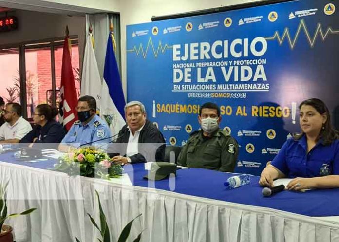 nicaragua, ejercicio, proteccion de la vida, multiamenazas, sinapred,