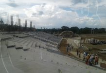 Estadio Nacional de Béisbol avanza en un 66%