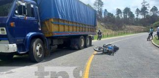 nicaragua, accidente, transito, jalapa, moto,