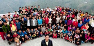 india, deceso, familia mas grande del mundo, ziona, chana, viral, tendencia,