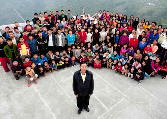 india, deceso, familia mas grande del mundo, ziona, chana, viral, tendencia,