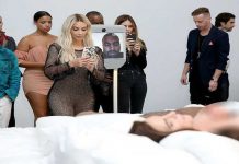 Kim Kardashian y Kanye West convertidos en obras de arte