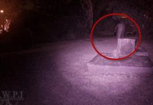 Revelan la foto de un jockey fantasma en un cementerio