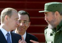Putin felicita a Fidel Castro con motivo de sus 90 años