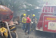 Managua: Fuerte incendio afecta cinco viviendas