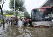 Nueve muertos y un desaparecido por fuertes lluvias en China