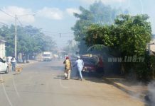 Fumigan talleres y vulcanizaciones en barrio Grenada
