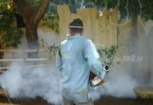 Labores de fumigación continúan en barrios de Managua