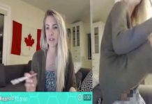 Mujer enseña sus partes jugando online (Video)