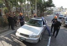 Balean a familia en la avenida Hincapié, Guatemala