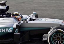 Hamilton prueba el nuevo Mercedes en pretemporada en España