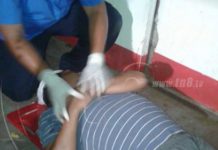Borracho se parte la cabeza