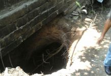 Hoyo espanta a 6 familias en Jinotepe, Carazo