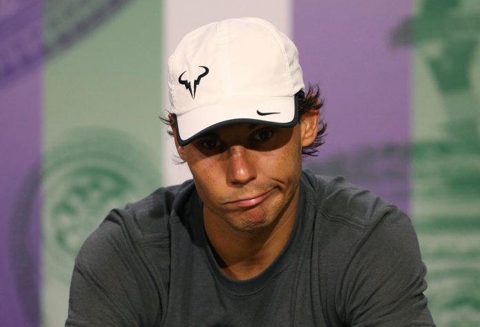El tenista español Rafael Nadal en una rueda de prensa en Londres