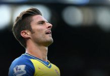 Giroud será baja por Arsenal ante Besiktas