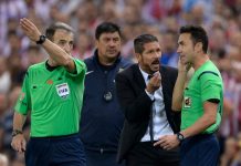 Suspenden por ocho fechas a Diego Simeone