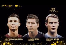 CR, Messi y Neuer los candidatos al Balón de Oro