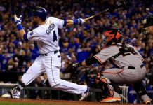 Jardinero de Reales Alex Gordon es operado de la muñeca