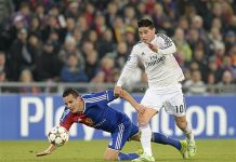James Rodríguez dudoso para la copa de clubes
