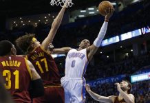 Westbrook guía al Thunder a triunfo sobre Cavs