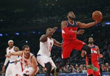 Wall luce en Navidad; Wizards se imponen a Knicks