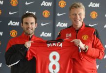 Mata llegó a Old Trafford