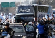 Miles dieron la bienvenida a selección argentina
