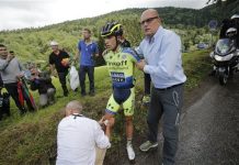Contador abandona el Tour al sufrir caída