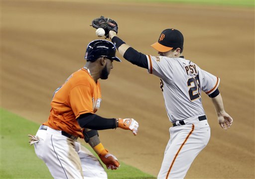 Marcell Ozuna, Buster Posey