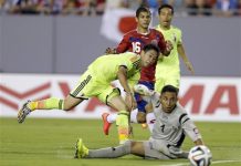 Japón vence 3-1 a Costa Rica
