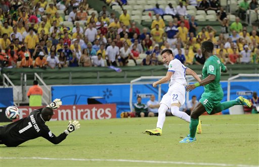 APTOPIX Brazil Soccer WCup Greece Ivory Coast